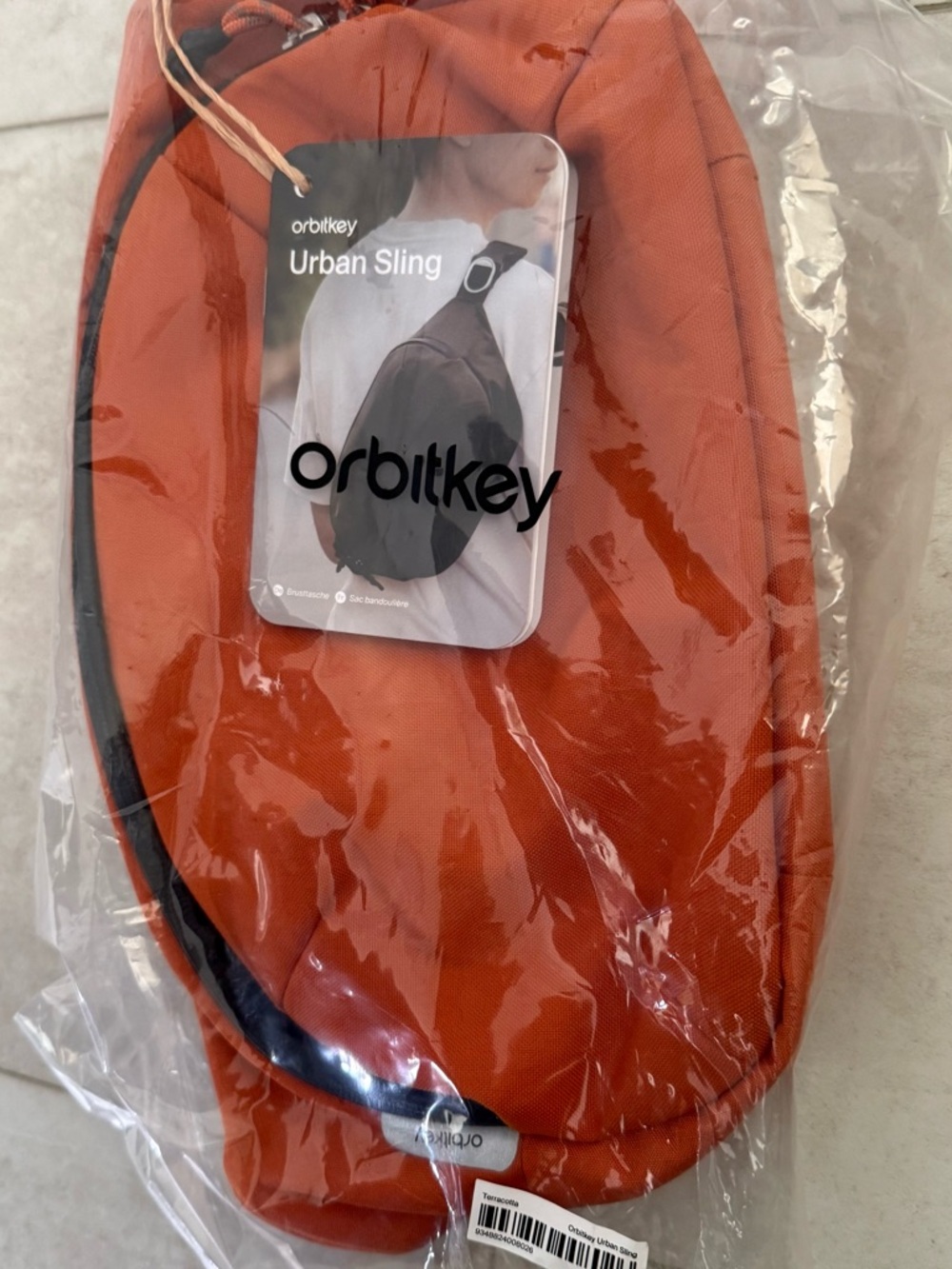 Orbitkey Urban Sling 4L Bag w YKK Zippers Terracotta New Never Opened MSRP $79 - Picture 5 of 6